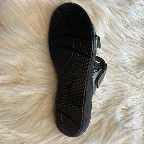 Sandals for Women Orthotic Slides Adjustable Hook and Loop Flat Slide - Picture 3 of 6